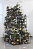 Rashid Johnson, Monument, 2018. Mixed-media installation including books, ceramics, electronics, lights, shea butter, paint, performance, plants, soil, steel, textiles, wood, and video. Commissioned by the Institute for Contemporary Art, Virginia Commonwealth University with support from Hauser + Wirth.
