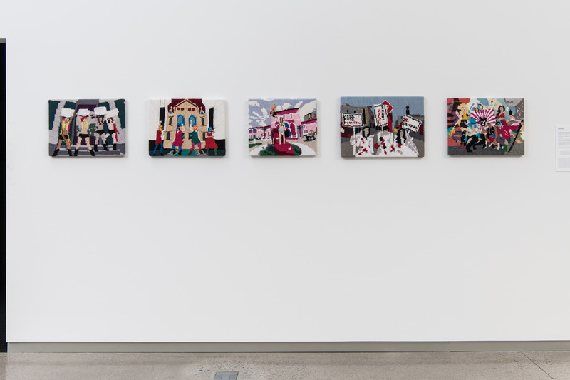 Installation view, Feminist Fan, Institute for Contemporary Art, Richmond, Virginia, 2018. Photo: Terry Brown