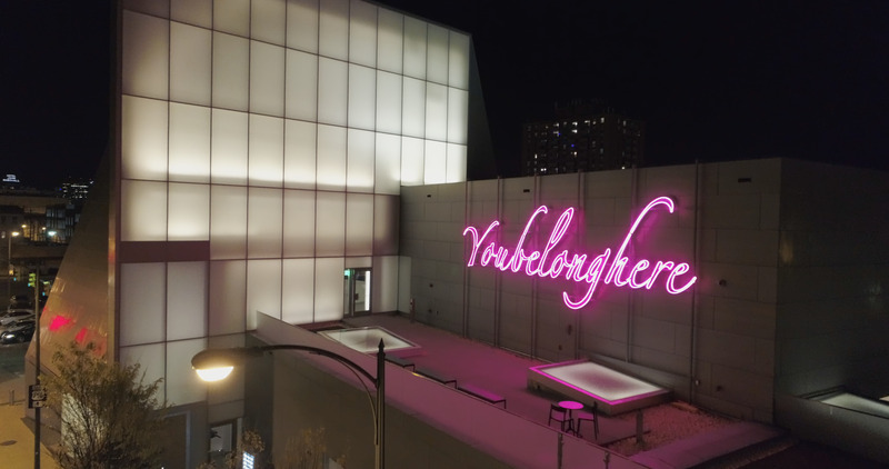 You Belong Here (Flamingo II), Institute for Contemporary Art, Richmond, Virginia, 2018. Photo: Departure Point Films