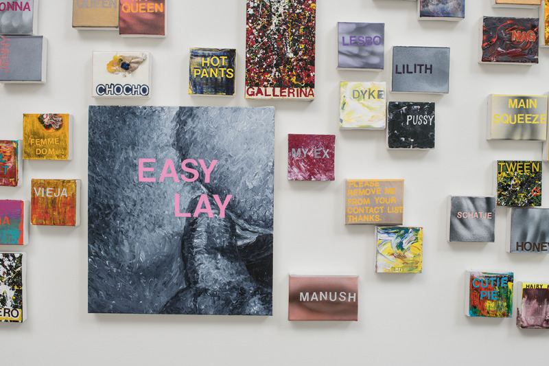 Installation view, WOMEN Words, detail, Institute for Contemporary Art, Richmond, Virginia, 2018. Photo: Terry Brown