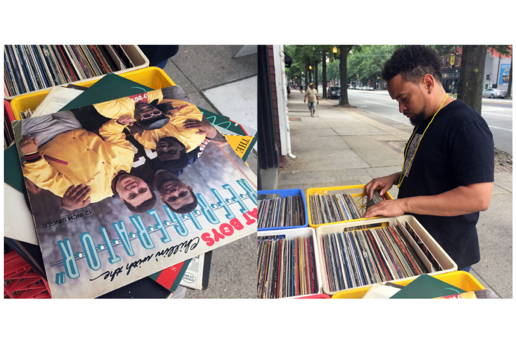 Photo: Michael Demps browses records