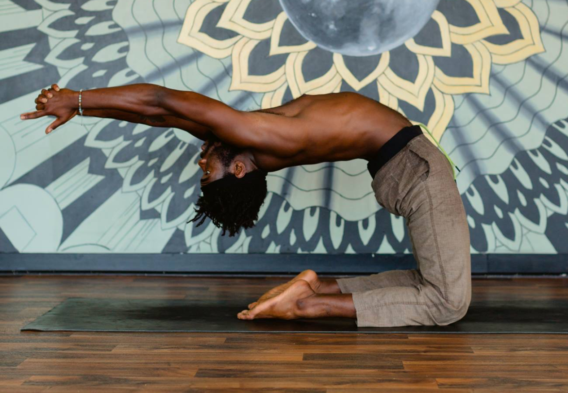 Photo of yoga instructor and performer Owl Rare