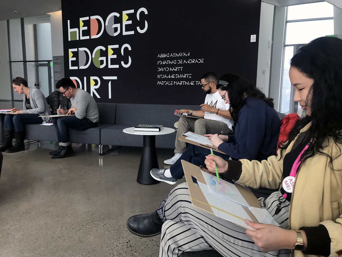 Photo: Visitors participate in watercolor activity
