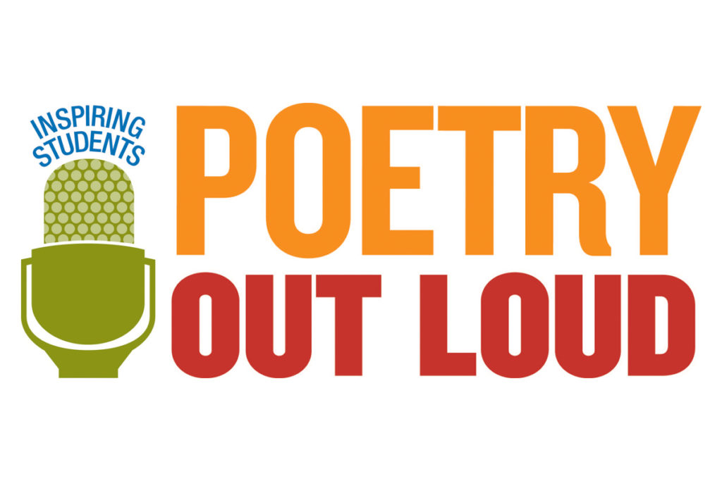 Text Graphic: Inspiring Students. Poetry Out Loud.