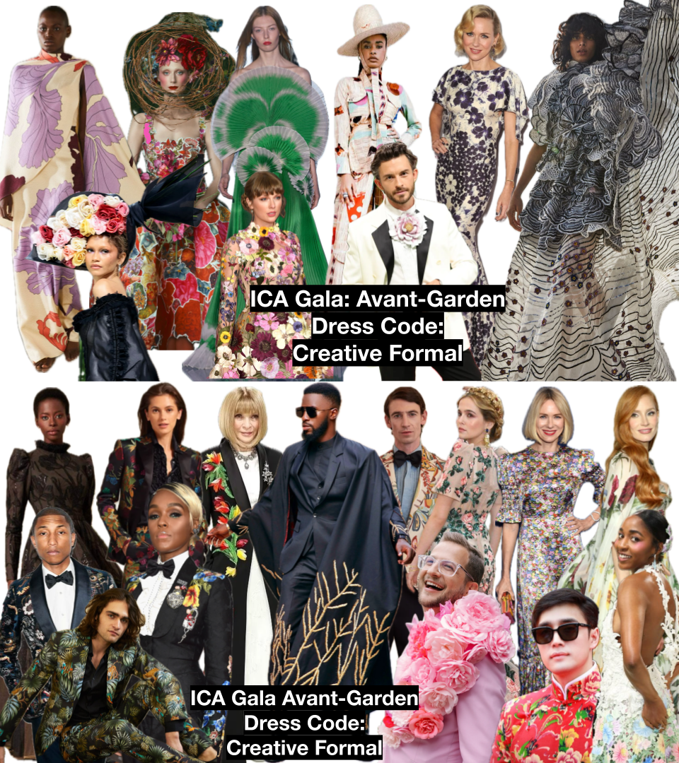 ICA Gala Avant-Garden Dress Code Inspiration